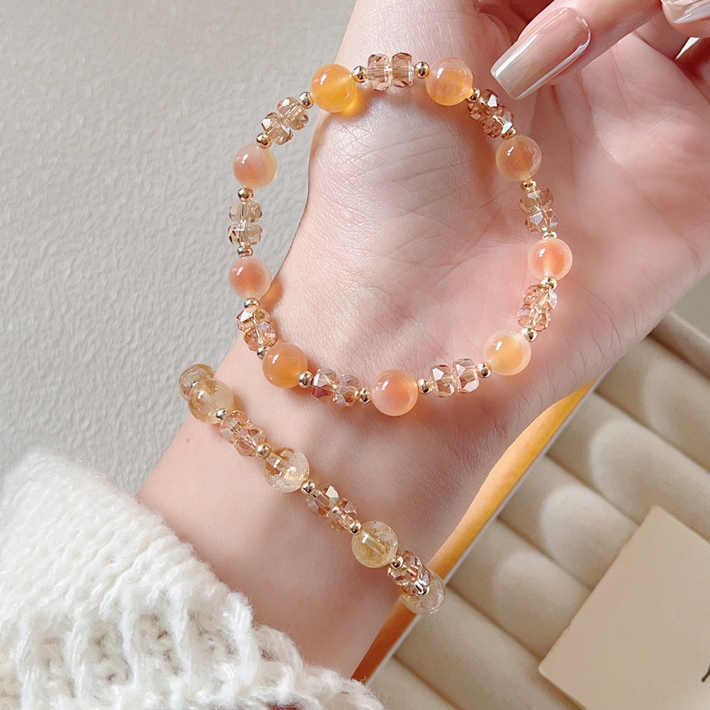 Vòng tay mã não đường tự nhiên mới