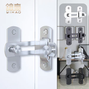 Góc Phải Khóa Cửa Barn 90 Độ Chống Trộm Cửa Chốt Cửa Trượt Thép Không Gỉ Khóa Cửa Thú Cưng Lồng Khóa Chốt Khóa Mini