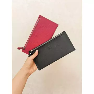 ví cầm tay nữ ví cầm tay nữ sang chảnh 2026 Phiên Bản Hàn Quốc Phong Cách Mới Da Thật Chính Hãng Ví Dài Nữ Siêu Mỏng Đơn Giản Dây Kéo Ví Điện Thoại Di Động Ví Da Bò Mềm