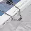 LUImo Punk Zircon Chữ Thập Ngôi Sao Mặt Dây Chuyền Nelace Cho Nữ Vintage Hàn Quốc Thoáng Mát Dây Thép Titan Choker Xu Hướng Trang Sức SBS