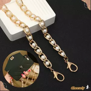 Dây đeo túi đeo vai CHEESELY, Dây chuyền hạt túi hợp kim kim loại 40 / 60 / 80 / 100 / 120cm, Dây chuyền ví thay thế bền bỉ
