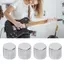 Guansfs POENVFPO Núm điều chỉnh âm lượng bằng kim loại cho đàn guitar điện Chiết áp cao cấp với vít khóa Allen Tương thích Telecaster Bass (Bạc)