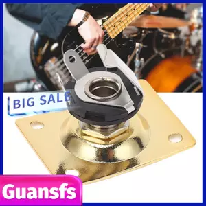 Guansfs Giắc cắm đàn guitar điện Tấm đầu ra Ổ cắm hình vuông Chắc chắn Khả năng tương thích tốt Cài đặt dễ dàng Ứng dụng rộng rãi để luyện tập ( 1)