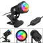 DONOVANQQ Clip RGB Light, Dây kẹp có thể điều chỉnh độ sáng Đèn LED chạy bằng USB, Thay đổi nhiều màu nhỏ gọn Đèn LED RGB tiết kiệm năng lượng nhẹ Sử dụng trang trí hàng ngày