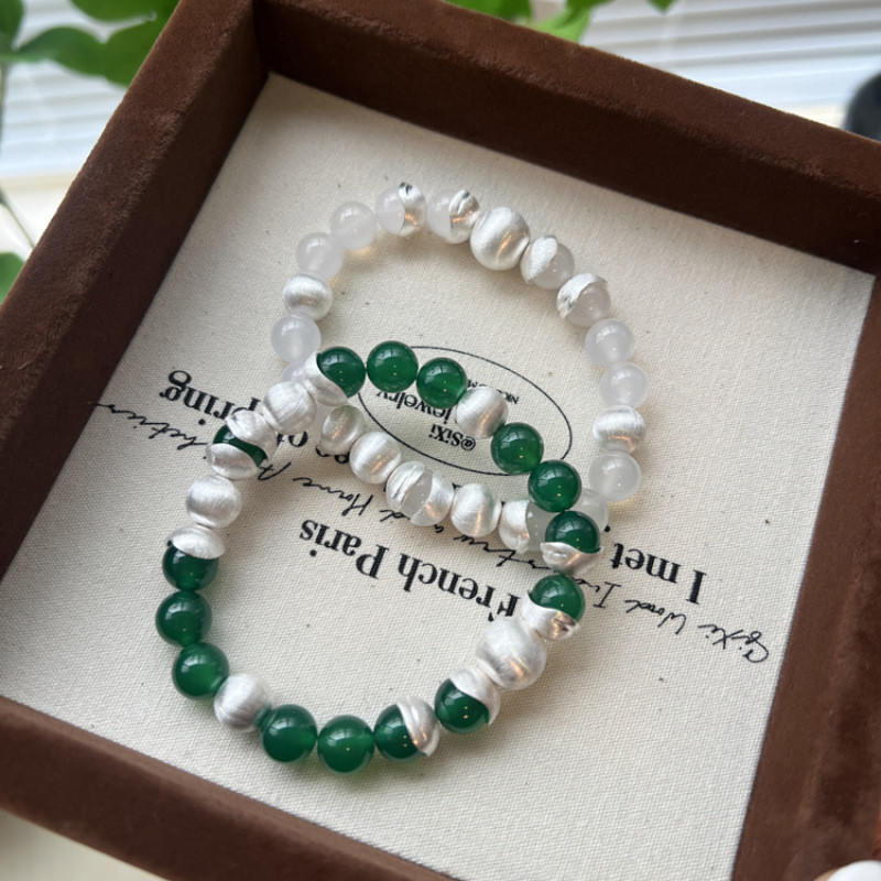 Vòng tay mã não và Chalcedony nữ phong cách Trung Quốc mới