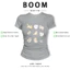 BOOM Áo Baby Tee Nữ Cotton Ôm Body-Áo Thun Ngắn Tay Y2K In Hình PhongCách Mùa Hè, Cổ Tròn Hàng Đầucách hàn quốc phong445
