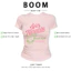 BOOM Áo Baby Tee Nữ Cotton Ôm Body-Áo Thun Ngắn Tay Y2K In Hình PhongCách Mùa Hè, Cổ Tròn Hàng Đầucách hàn quốc phong497