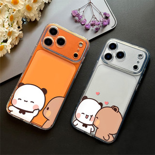 Ốp điện thoại cho iPhone 17 16 15 14 13 12 11 vỏ silicon trong suốt TPU mềm,Các cặp đôi vỏ chống sốc YIER BUBU