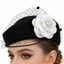 Mũ Beret Fascinators Nữ Mũ Vintage Kentucky Derby Có Veil Và Hoa Cho Nhà Thờ Tiệc Trà Mũ Cưới