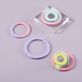 Giá đỡ vòng điện thoại từ tính Giá đỡ có thể gập lại Chống rơi Grip Triple Fold Tương thích Android