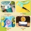 Quạt Trái Cây Mini Di Động - Quạt Cầm Tay Hoạt Hình Dễ Thương Cho Học Sinh