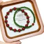 Mã Não Đỏ Tự Nhiên Jasper Chalcedony Vòng Tay Mới Guochao Màu Sắc Tương Phản Thanh Lịch Tính Khí Nữ Tay Trang Trí