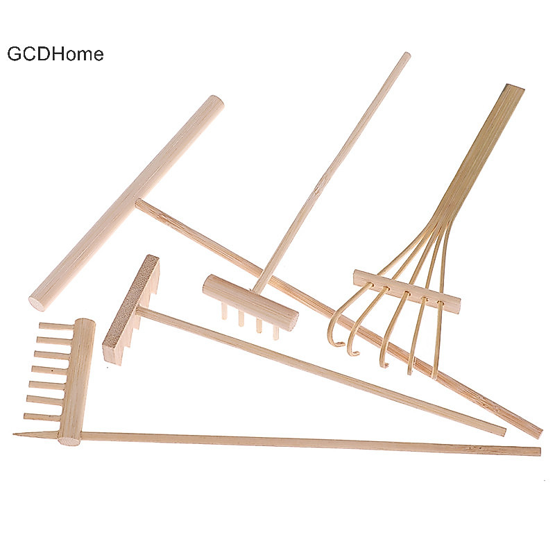 Gcdhome 1 / 5 Chiếc Mồi Tre Cho Zen Garden Cát Để Bàn Thiền Phong Thủy Trang Trí HOT
