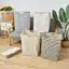 XUAN Giỏ Giặt Chống Thấm Nước Vải Lanh Cotton Bẩn Quần Áo Giỏ Giặt Sắp Xếp Có Thể Gập Lại Đồ lặt vặt Túi Bảo Quản Foldabling Hamper VN