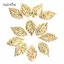 AqToCna Thời Trang 50 Chiếc Lá Filigree Kim Loại Thủ Công Trang Sức DIY Phụ Kiện Mặt Dây Chuyền AqToCna