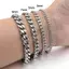 ECK Mới Hợp Thời Trang Cuba Dây Xích Nam Vòng Tay Thép Không Gỉ Cổ Điển 3 / 5 / 7 / 9 Mm Chiều Rộng Dây Chuyền Vòng Tay Dành Cho Nam Nữ Trang Sức Quà Tặng HOT