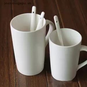 VFZ 5 Chiếc Thìa Sứ Mini Bếp Gốm Trà Cà Phê Đường Món Tráng Miệng Thìa Mới Nguyên Chất Trắng Flatware OTE