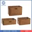 Giỏ dã ngoại Giả Mây Giỏ dệt hình chữ nhật Chất liệu nhựa PP Khay lưu trữ thủ công có lỗ tay cầm Có thể giặt được Phục vụ sắp xếp Thích hợp