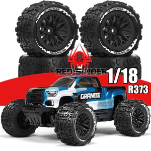 4 Lốp xe tải quái vật lục giác 75mm 12mm cho 1 / 16 1 / 18 ARRMA 2S TYPHON GROM Granite Granite / Typhon ARA2106 Little Typhon Thunder God WLtoys A949, MJX Hyper Go H16, HAIBOXING 18859E