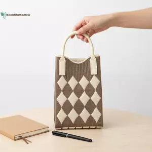 BeautifulHomeA Túi Đeo Ngang Dệt Kim Dễ Thương Cho Nữ Nhiều Màu Tùy Chọn Điện Thoại Nhỏ Đeo Vai Túi Đeo Vai Để Mặc Hàng Ngày VN