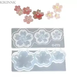 KIKIN Trong Suốt Silicone Sakuras Móng Tay Nghệ Thuật Khuôn Cho Dụng Cụ Làm Móng Tay Gia Đình Chuyên Nghiệp