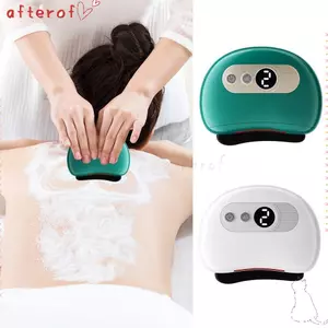 Bảng cạo điện AFTEROF, Bảng cạo không đau màn hình LCD lớn Kinh tuyến, Cơ bắp thư giãn 9 bánh răng rung Giảm mệt mỏi Gua Sha Massage Nâng cơ mặt