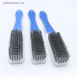 Bàn chải dây thép không gỉ hạng nặng có tay cầm bằng nhựa thoải mái Hoàn hảo để loại bỏ rỉ sét, xỉ hàn, bụi bẩn và sơn MỚI