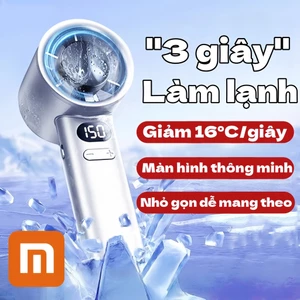 （​Giá đặc biệt​）Quạt Cầm Tay Mini Deladep Làm Mát Nhanh Với 120 Mức Gió, Màn Hình LCD Hiển Thị Tốc Độ Gió, Sạc Nhanh