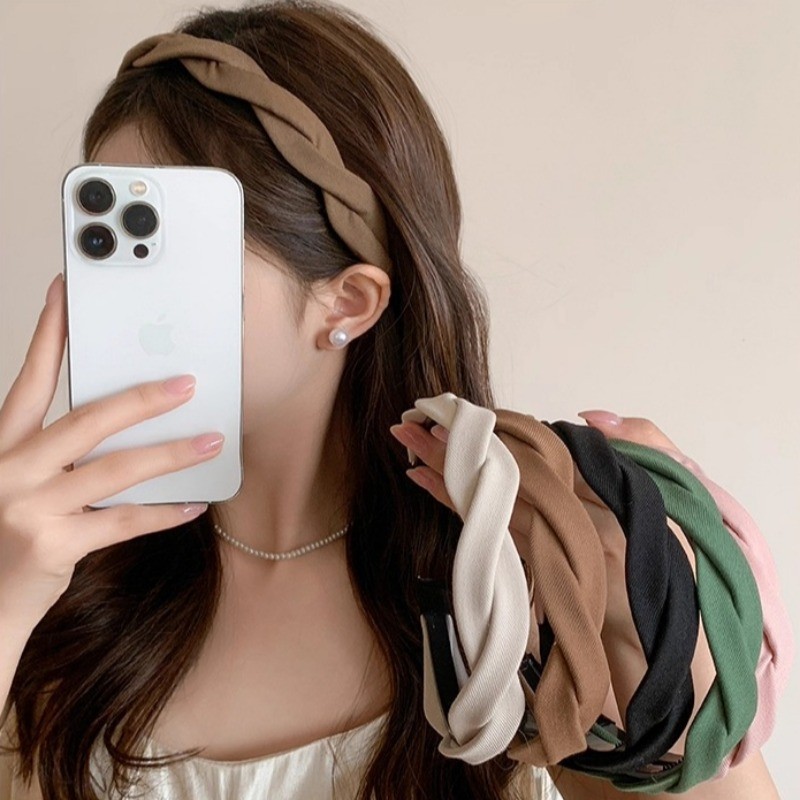 Băng đô thời trang Hàn Quốc đơn giản, phụ kiện tóc trendy