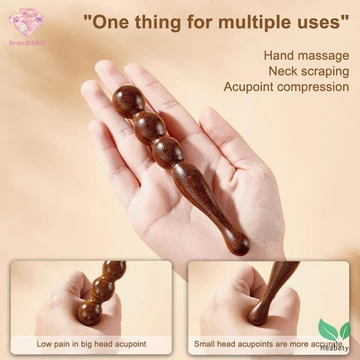 Heabety Gỗ Massage Gậy Dụng Cụ Tự Nhiên Gỗ Đàn Hương Máy Mát Xa Bấm huyệt Dụng Cụ Bấm huyệt Cho Toàn Thân Thư Giãn Khăn Giấy Sâu Massage Chân Mới