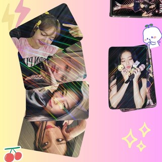 Lomo Card Kpop Nhóm Nữ Đen Hồng Fanmade Hộp 30 Tấm Bo Góc Hiệu Ứng Laser Timo QT115