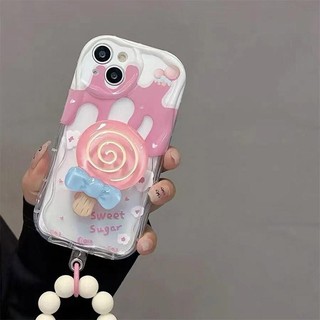 Phim Hoạt Hình Melt Lollipop Dây Xích Hoa Dành Cho Redmi Note 14 13 Pro Plus 12 11 10 Pro 10s 11s Xiaomi Redmi 13X 14C A3 12 13 4G 5G Giá Đỡ Cô Gái TPU Vỏ Điện Thoại