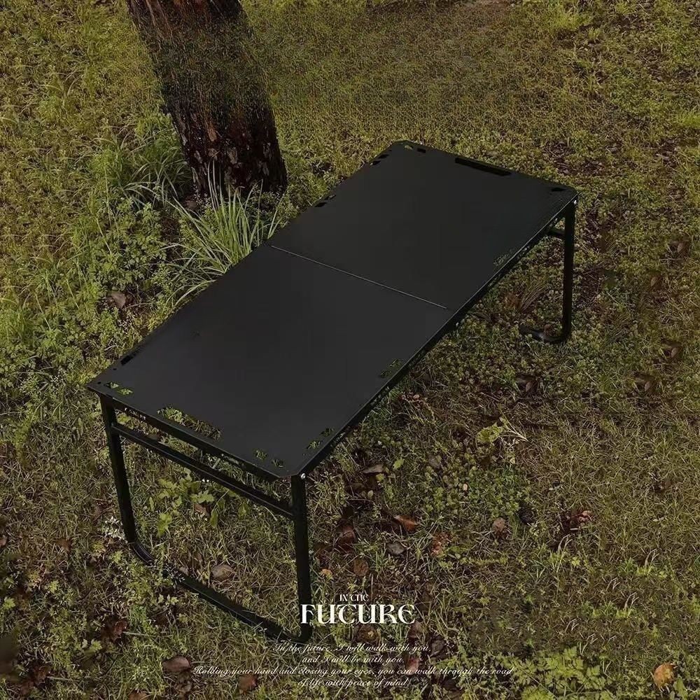 Bàn gấp AWNGD màu đen, kích thước 104 x 48 x 45cm, phù hợp cho cắm trại ngoài trời