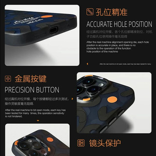Ngụy trang cá tính chữ graffiti vỏ điện thoại từ tính mạnh cho iPhone 16 15 14 13 Pro Max