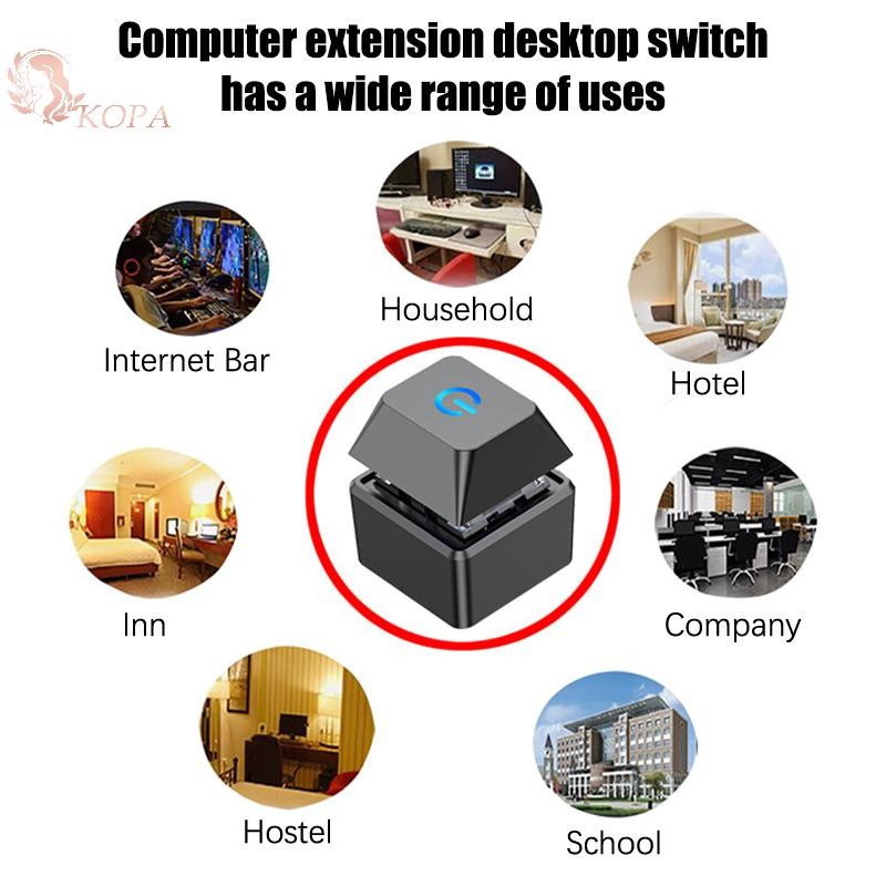 KOPA PC LED PC Vỏ máy tính Nút ngoài Vỏ máy tính Bo mạch chủ Nút chìa khóa cơ Bo mạch chủ Nguồn khởi động bên ngoài VN