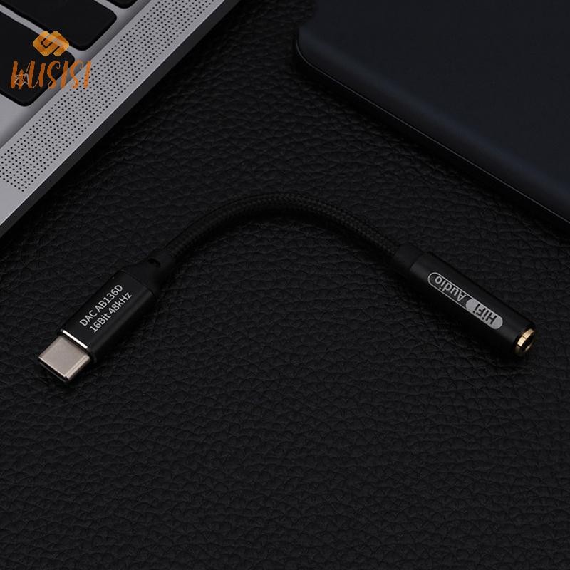 [WUSISI] Bộ khuếch đại tai nghe HiFi DAC Type C sang 3,5mm CX31993 Chip USB C Bộ giải mã âm thanh Bộ chuyển đổi AMP Bộ khuếch đại DAC cho 16 / Android MỚI