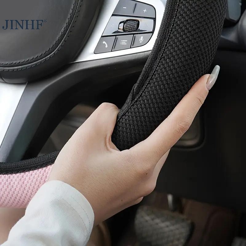 JINHF Phim Hoạt Hình Tai Bọc Vô Lăng Ô Tô Chống Trơn Trượt Thích Hợp Cho Nhiều Loại Xe Ô Tô Hút Mồ Hôi Thoáng Khí Chống Mài Mòn Chống Trơn Trượt HOT
