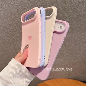 Ốp Điện Thoại Mềm Trái Tim Tình Yêu Cho iPhone 17ProMax 16Plus 15 14 13 12 11 Vỏ Chống Sốc