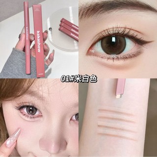 Bút Tạo Bọng Mắt 2 Màu & Cọ KAKASHOW - Bút kẻ giun lụa nằm mắt chống thấm nước mờ tự nhiên 3D phong cách Hàn Quốc C66