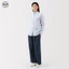 Quần dài phong cách Nhật Bản Muji Style, made từ vải lanh cotton, dài đến mắt cá chân, phù hợp mặc hàng ngày.