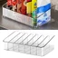 Giá đỡ ngăn MARGREDY, Khay lưu trữ Acrylic bằng nhựa, Giá đựng đồ 7 khe trong suốt Nhà bếp
