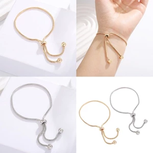 YOI Linh Hoạt Kích Thước Đồng Rắn Dây Chuyền Vòng Tay Tối Giản Hạt Giọng Trang Sức