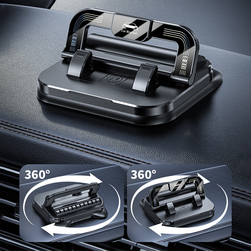 Bảng Điều Khiển SEAMETAL Giá Đỡ Điện Thoại Ô Tô Xoay 360 Điều Hướng Chân Đế Chống Trơn Trượt Gắn Silicon Đỗ Xe Biển Số Điện Thoại