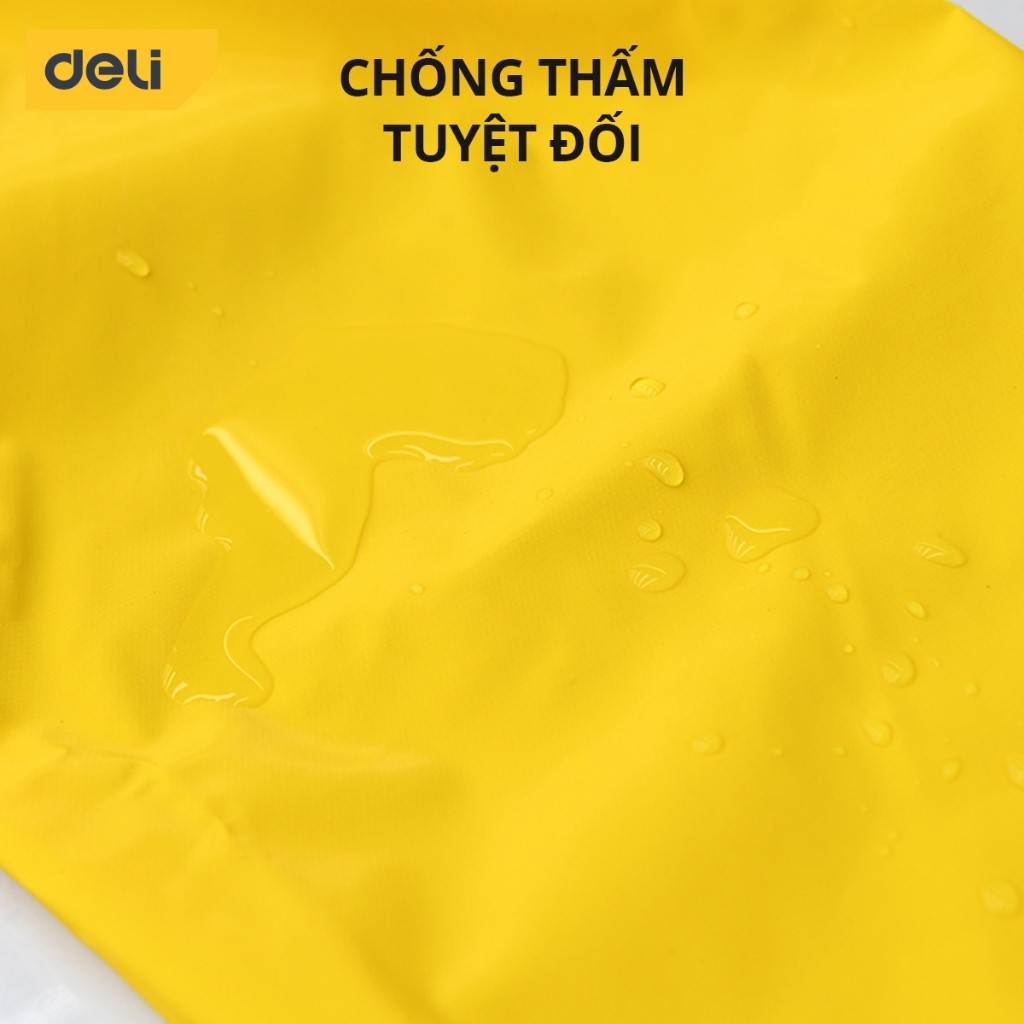 Áo mưa bộ nam nữ thời trang Deli cao cấp, quần áo mưa đi xe chống thấm nước - vải PVC dày dặn