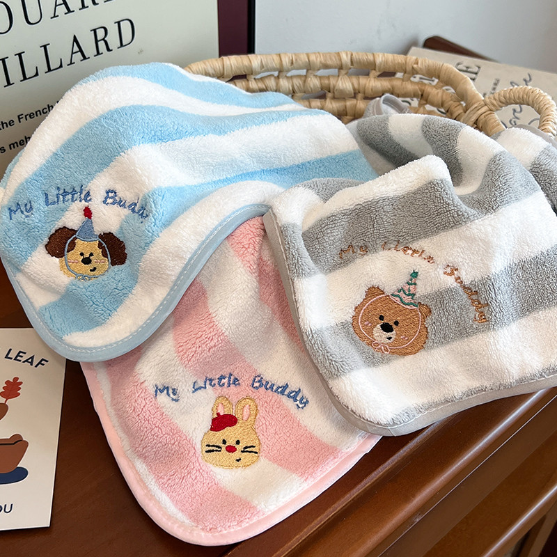 Khăn Mặt Trẻ Em Khăn Vuông Nhỏ Cho Bé Sơ Sinh Siêu Mềm Hơn Cotton Nguyên Chất Mềm Mại Thấm Hút Cho Bé Khăn Tay