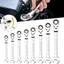 Cờ lê Ratchet hai đầu EDIWANY, Cờ lê kết hợp Ratchet phát hành nhanh, 72 răng 6-22mm Dụng cụ cầm tay