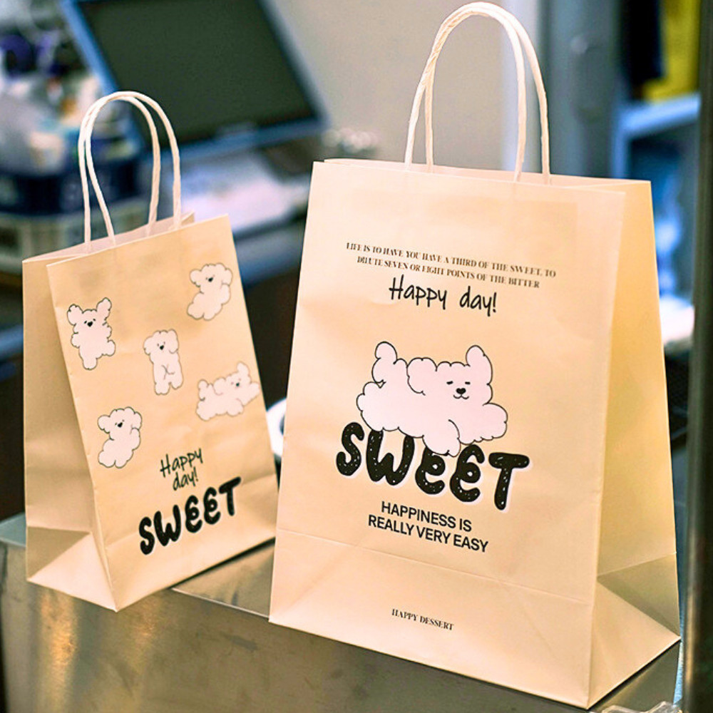 [Combo 2] Túi giấy đựng quà Sweet kem TU73  Phong cách dễ thương, in họa tiết rõ nét tặng bạn, người yêu
