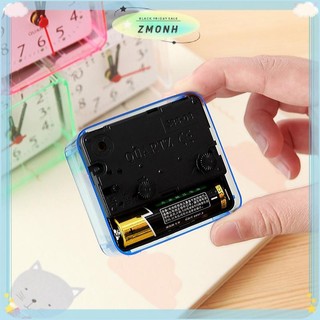 ZMONH Đồng hồ báo thức sinh viên dễ thương Đồng hồ báo thức tương tự Đầu giường vuông Đồng hồ nhỏ gọn Máy tính để bàn Đồng hồ trang trí phòng ngủ sinh viên Đồng hồ báo thức điện tử