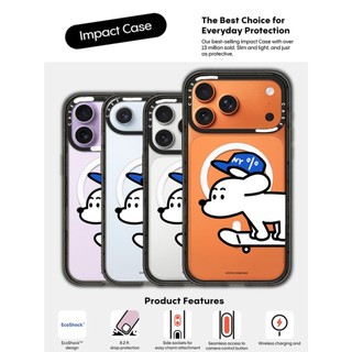 CASECASE X Skater JOHN StandardCase Black Edge Clear Hard Từ Hút Tác Động Dành Cho Apple IPhone 12 13 14 15 16 17 Pro Max Air Plus Có Hộp