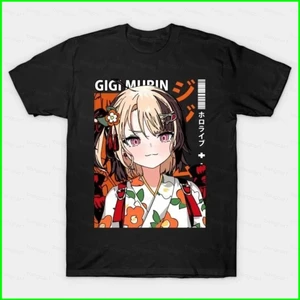 Áo thun hoạt hình dễ thương của Gigi Murin từ Hololive, phù hợp cho mùa hè với thiết kế tay ngắn